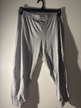 Bobbie Brooks Light Gray Striped Knit Top